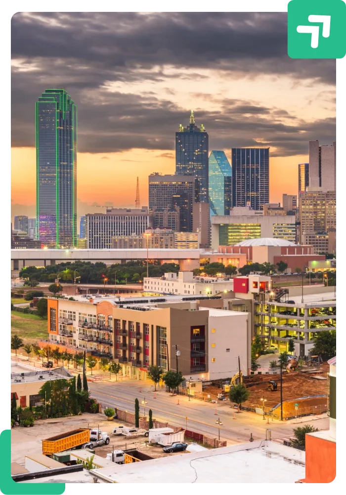 showing landscape of plano texas.