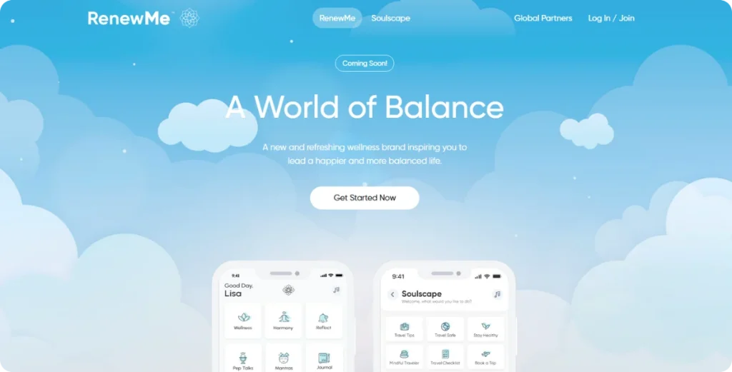 a healthcare and wellness brand website