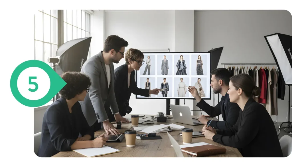 showing final review and launch phase of a web design project.