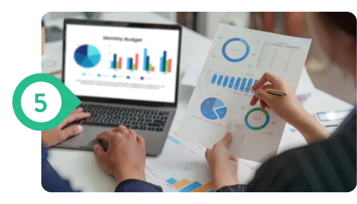 a person showing website maintenance report